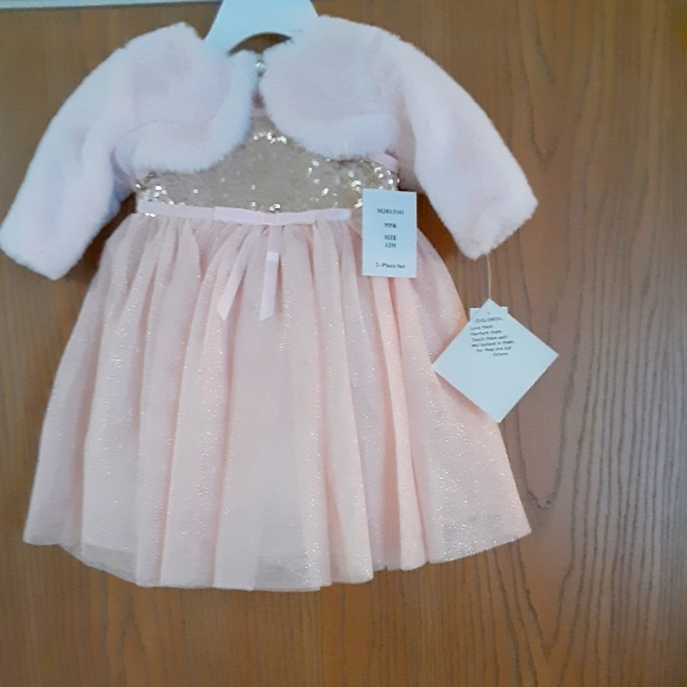 NWT  Blueberi Boulevard Pink & Gold  Sz 12 M